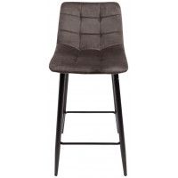 Стул барный AksHome MIA (Мия) коричневый велюр HLR49/черный купить в Минске Стул барный AksHome MIA (Мия) коричневый велюр HLR49/черный купить в Минске