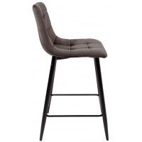 Стул барный AksHome MIA (Мия) коричневый велюр HLR49/черный купить в Минске Стул барный AksHome MIA (Мия) коричневый велюр HLR49/черный купить в Минске