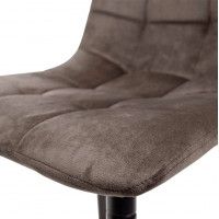 Стул барный AksHome MIA (Мия) коричневый велюр HLR49/черный купить в Минске Стул барный AksHome MIA (Мия) коричневый велюр HLR49/черный купить в Минске