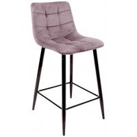 Стул барный AksHome MIA (Мия) пыльная роза велюр HLR25/черный