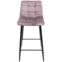 Стул барный AksHome MIA (Мия) пыльная роза велюр HLR25/черный купить в Минске Стул барный AksHome MIA (Мия) пыльная роза велюр HLR25/черный купить в Минске