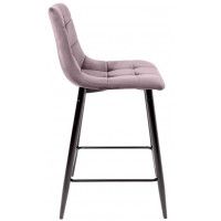 Стул барный AksHome MIA (Мия) пыльная роза велюр HLR25/черный купить в Минске Стул барный AksHome MIA (Мия) пыльная роза велюр HLR25/черный купить в Минске