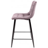 Стул барный AksHome MIA (Мия) пыльная роза велюр HLR25/черный купить в Минске Стул барный AksHome MIA (Мия) пыльная роза велюр HLR25/черный купить в Минске