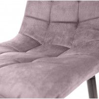 Стул барный AksHome MIA (Мия) пыльная роза велюр HLR25/черный купить в Минске Стул барный AksHome MIA (Мия) пыльная роза велюр HLR25/черный купить в Минске