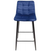 Стул барный AksHome MIA (Мия) синий велюр HLR64/черный купить в Минске Стул барный AksHome MIA (Мия) синий велюр HLR64/черный купить в Минске