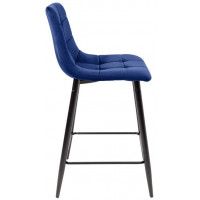 Стул барный AksHome MIA (Мия) синий велюр HLR64/черный купить в Минске Стул барный AksHome MIA (Мия) синий велюр HLR64/черный купить в Минске