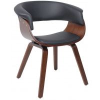 Кресло Akshome MODY (Моди) экокожа черный/орех Кресло Akshome MODY (Моди) экокожа черный/орех