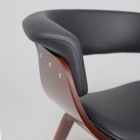 Кресло Akshome MODY (Моди) экокожа черный/орех купить в Минске Кресло Akshome MODY (Моди) экокожа черный/орех купить в Минске