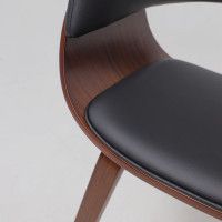 Кресло Akshome MODY (Моди) экокожа черный/орех купить в Минске Кресло Akshome MODY (Моди) экокожа черный/орех купить в Минске