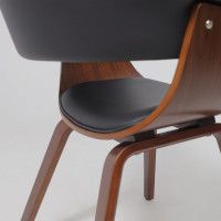 Кресло Akshome MODY (Моди) экокожа черный/орех купить в Минске Кресло Akshome MODY (Моди) экокожа черный/орех купить в Минске