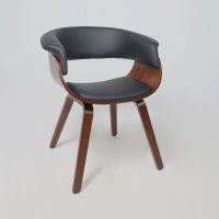 Кресло Akshome MODY (Моди) экокожа черный/орех купить в Минске Кресло Akshome MODY (Моди) экокожа черный/орех купить в Минске