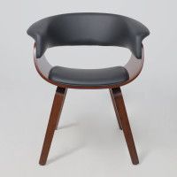 Кресло Akshome MODY (Моди) экокожа черный/орех купить в Минске Кресло Akshome MODY (Моди) экокожа черный/орех купить в Минске