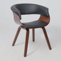 Кресло Akshome MODY (Моди) экокожа черный/орех купить в Минске Кресло Akshome MODY (Моди) экокожа черный/орех купить в Минске