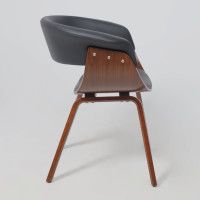 Кресло Akshome MODY (Моди) экокожа черный/орех купить в Минске Кресло Akshome MODY (Моди) экокожа черный/орех купить в Минске