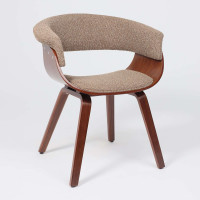 Кресло Akshome MODY (Моди) букле коричневый Lisa 421/орех купить в Минске