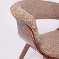 Кресло Akshome MODY (Моди) букле коричневый Lisa 421/орех купить в Минске