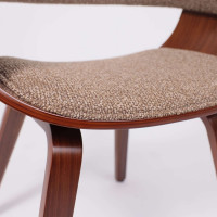 Кресло Akshome MODY (Моди) букле коричневый Lisa 421/орех купить в Минске