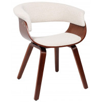 Кресло Akshome MODY (Моди) кремовый Lisa 102/орех