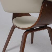 Кресло Akshome MODY (Моди) экокожа кремовый/орех купить в Минске Кресло Akshome MODY (Моди) экокожа кремовый/орех купить в Минске