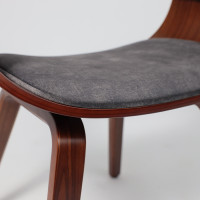 Кресло Akshome MODY (Моди) велюр темно-серый Fabb 16/орех купить в Минске