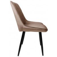 Стул AksHome NIKA (Ника) бежевый велюр HLR-08/черный купить в Минске