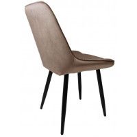 Стул AksHome NIKA (Ника) бежевый велюр HLR-08/черный купить в Минске