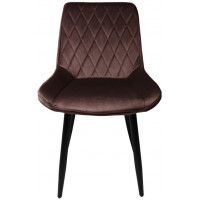 Стул AksHome NIKA (Ника) коричневый велюр HLR-49/черный купить в Минске Стул AksHome NIKA (Ника) коричневый велюр HLR-49/черный купить в Минске