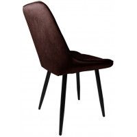 Стул AksHome NIKA (Ника) коричневый велюр HLR-49/черный купить в Минске Стул AksHome NIKA (Ника) коричневый велюр HLR-49/черный купить в Минске