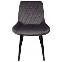 Стул AksHome NIKA (Ника) серый велюр HLR-21/черный купить в Минске