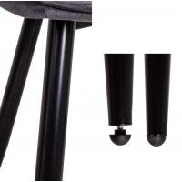 Стул AksHome NIKA (Ника) серый велюр HLR-21/черный купить в Минске