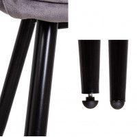 Стул AksHome NIKA (Ника) светло-серый велюр HLR-20/черный купить в Минске Стул AksHome NIKA (Ника) светло-серый велюр HLR-20/черный купить в Минске