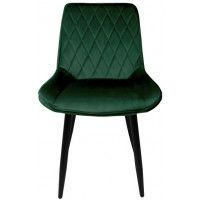 Стул AksHome NIKA (Ника) темно-зеленый велюр HLR-57/черный купить в Минске