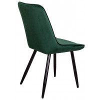 Стул AksHome NIKA (Ника) темно-зеленый велюр HLR-57/черный купить в Минске