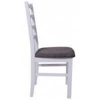 Стул NILO 8 (Нило) серо-бежевая ткань 15B/белый купить в Минске