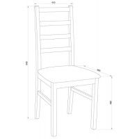 Стул NILO 8 (Нило) серо-бежевая ткань 15B/белый купить в Минске