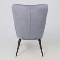 Кресло AksHome ODA серый велюр HCJ-40/черный купить в Минске