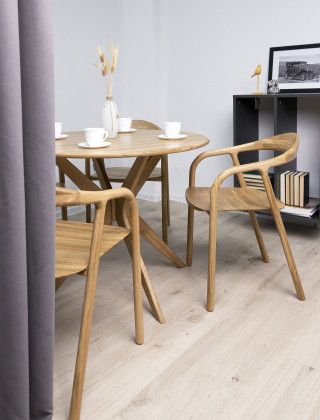 Стол ОЛДЕН d950*760 (001Д) дуб натуральный/покрытие бесцветное купить в Минске