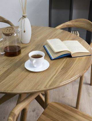 Стол ОЛДЕН d950*760 (001Д) дуб натуральный/покрытие бесцветное купить в Минске