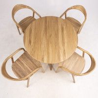 Стол ОЛДЕН d950*760 (001Д) дуб натуральный/покрытие бесцветное купить в Минске