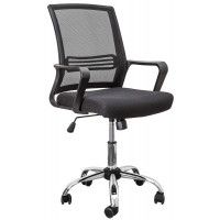 Кресло поворотное Akshome OLIVER (Оливер) черный/черный