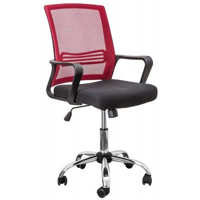 Кресло поворотное Akshome OLIVER (Оливер) красный/черный купить в Минске