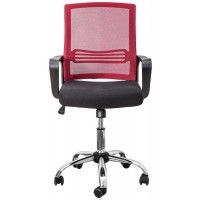 Кресло поворотное Akshome OLIVER (Оливер) красный/черный купить в Минске