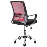 Кресло поворотное Akshome OLIVER (Оливер) красный/черный купить в Минске