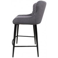Стул полубарный ONORE (Оноре) серый велюр GRAND 965/черный купить в Минске