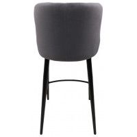 Стул полубарный ONORE (Оноре) серый велюр GRAND 965/черный купить в Минске