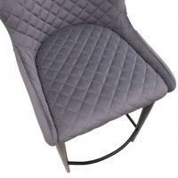 Стул полубарный ONORE (Оноре) серый велюр GRAND 965/черный купить в Минске