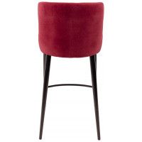 Стул полубарный ONORE (Оноре) винный велюр GRAND 375/черный купить в Минске