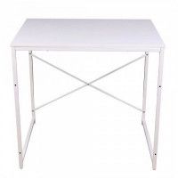 Стол письменный OPAL, белый/белый металл, 800*600*750