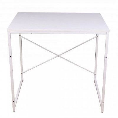 Стол письменный OPAL, белый/белый металл, 800*600*750 купить в Минске