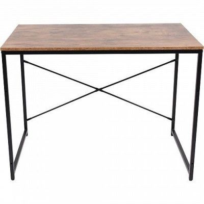 Стол письменный OPAL, темный орех/черный металл, 1000*600*750 купить в Минске